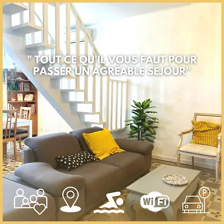 Paisible Avec Wifi, Piscine Et Jardin Semesterbostad Toulon
